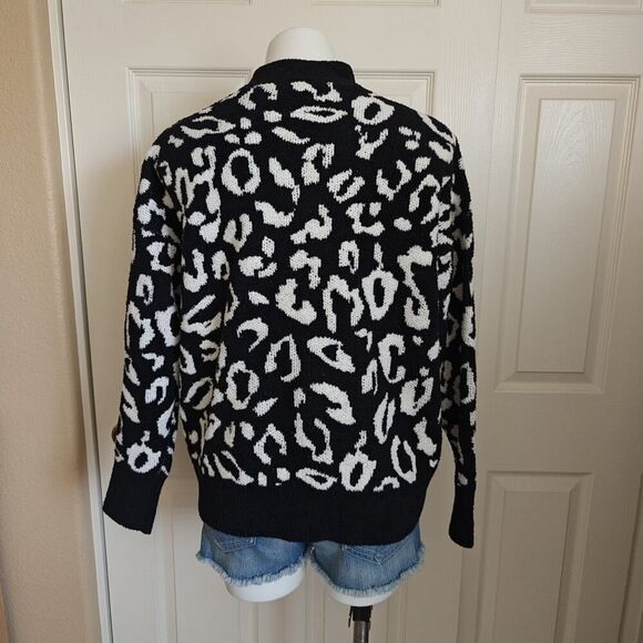 Express open front leopard print cardigan sz S NWOT - Picture 5 of 9